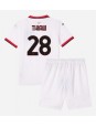 AC Milan Malick Thiaw #28 Vieraspaita Lasten 2024-25 Lyhythihainen (+ shortsit)